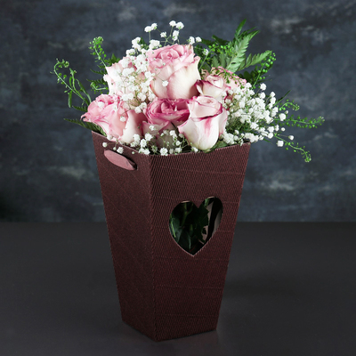 Переноска для цветов 13,5 х 13,5 х 23 см