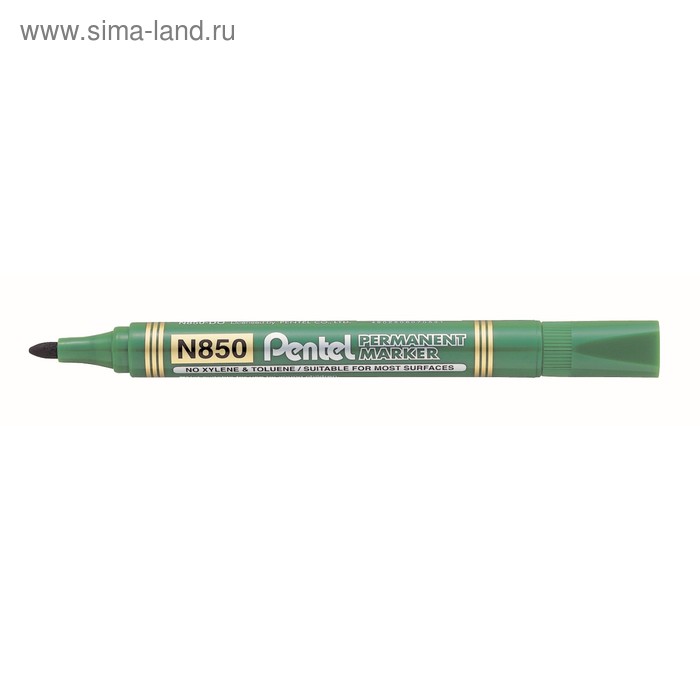 Маркер перманентный 4.2 мм Pentel N850-D зелёный - Фото 1