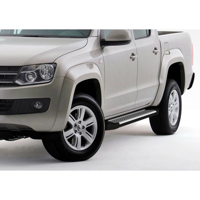 Порог-площадка "Bmw-Style" RIVAL, Volkswagen Amarok 2010-2016, с крепежом, D193AL.5803.1