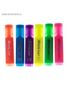 Маркер-текстовыделитель, скошенный наконечник, узел 5 мм, МИКС - Фото 2