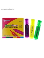 Маркер-текстовыделитель, скошенный наконечник, узел 5 мм, МИКС - Фото 4