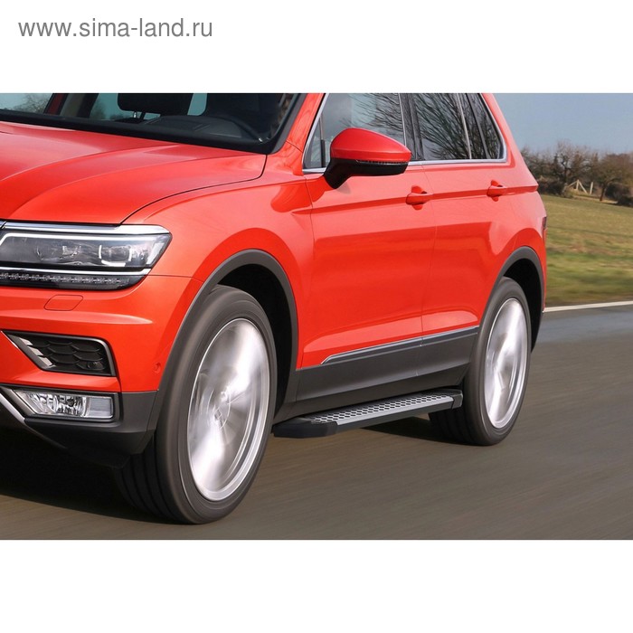 Порог-площадка "Bmw-Style" RIVAL, Volkswagen Tiguan 2017-н.в., с крепежом, D173AL.5802.4 - Фото 1