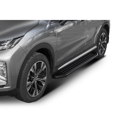 Пороги на автомобиль "Premium-Black" Rival для Mitsubishi Eclipse Cross 2017-н.в., 180 см, 2 шт., алюминий, A180ALB.4007.1 4195998