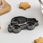 Форма для печенья «Машинка», вырубка, штамп, серая - Фото 2