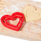 Форма для печенья «Сердце», вырубка, штамп, 6,3×6,6×1,5 см, цвет красный - Фото 5