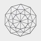 Фруктовница Доляна «Геометрия», чёрная - Фото 4