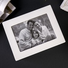 Шкатулка для украшений с фоторамкой 13×18 см «Стиль», дерево, с ящиком, белая, 18.5×9×22.9 см 3591843