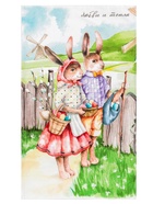 Полотенце пасхальное Этель «Любви и тепла» 40×73 см, 100% хлопок, саржа 190 г/м² - Фото 3