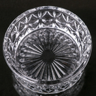 Сахарница стеклянная «Круги», 250 мл, 10,5×10,5 см, с крышкой - фото 4266942