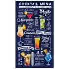 Полотенце "Этель" Cocktail menu 40х73 см, 100% хлопок, саржа 190 гр/м2 4136495