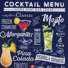 Полотенце "Этель" Cocktail menu 40х73 см, 100% хлопок, саржа 190 гр/м2 4136495