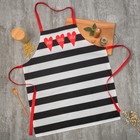 Фартук «Этель: Живи.Готовь:.Люби.» 70×60 см, 100% хлопок, саржа 190 г/м² - Фото 1