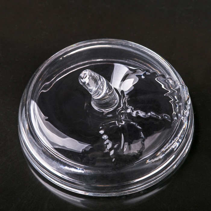 Сахарница стеклянная «Яблоко», 300 мл, 10×11 см - фото 1905533984