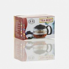 Чайник заварочный «Бруно», 750 л, 16×11.5×13 см, с металлическим ситом, стекло, коричневый - Фото 5