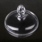 Сахарница стеклянная с крышкой «Изгибы», 260 мл, 10,5×11,5 см - Фото 4
