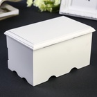 Шкатулка для украшений «Комод с ящиком», дерево, белая, 9×10×16 см 3591838