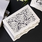 Шкатулка для украшений «Розы», дерево, белая, 12.5×16×25.5 см 3591849