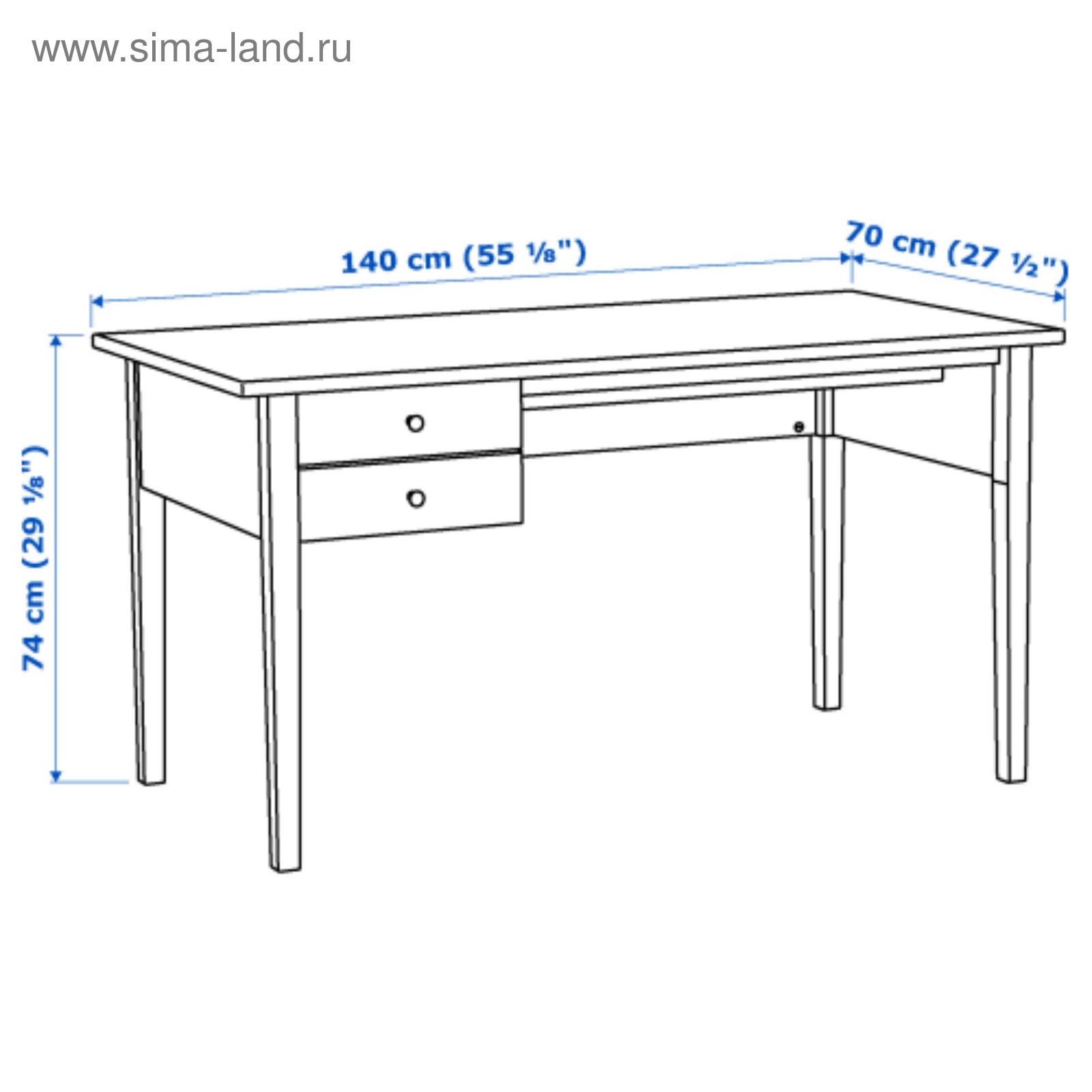 Стол офисный с приставной тумбой. в Молдове. Эскизы и чертежи мебели от Creamond