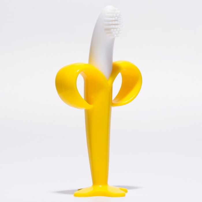 Прорезыватель - массажер «Банан», силиконовый, на ножке, Крошка Я - Фото 1