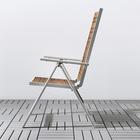 Кресло ШЭЛЛАНД, регулируемая спинка, складное, светло-коричневый - Фото 2