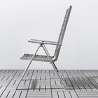 Кресло ШЭЛЛАНД, регулируемая спинка, складное, темно-серый - Фото 2
