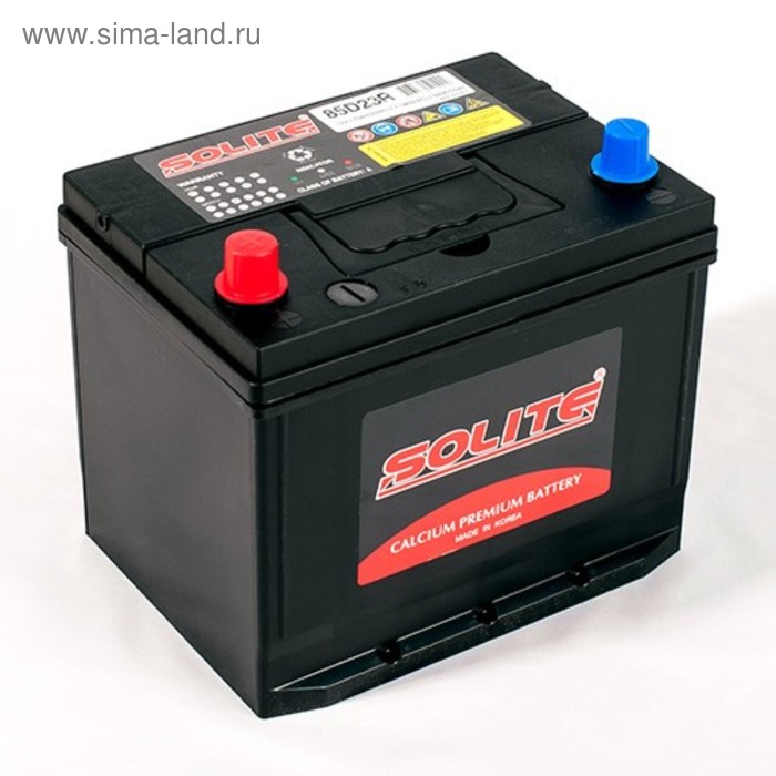 Аккумуляторная батарея Solite 70 SMF п.п. 70 - 6СТ АПЗ - Фото 1