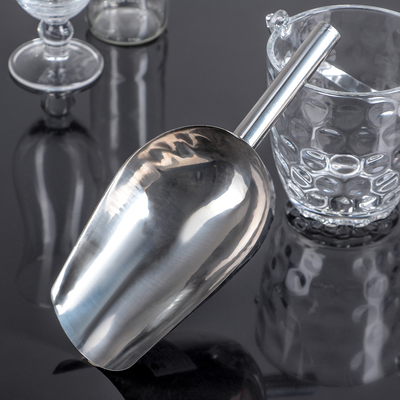 Совок для льда и сыпучих продуктов, 27×12×5.5 см, нержавеющая сталь, хромированный