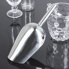 Совок для льда и сыпучих продуктов, 27×12×5.5 см, нержавеющая сталь, хромированный - Фото 2