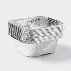Формы для выпечки и запекания Доляна, набор 50 шт., 90 мл, 7.5×2 см, фольга, серебристые - Фото 7