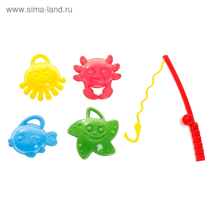 Набор для ванной "Рыбалка", 5 предметов - Фото 1