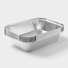 Набор форм для выпечки из фольги Доляна, 1.9 л, 26.5×19×5 см, 10 шт. - Фото 6