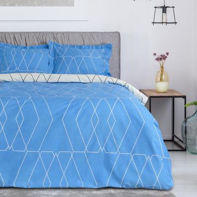 Постельное бельё евро Этель Люкс «Квандонг» 200×220 см, 220×240 см, 50×70 + 5 см - 2 шт, сатин, 100% хл, 130 г/м²