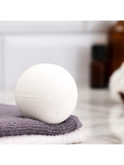 Бомбочка для ванн Добропаровъ из персидской соли с эфирным маслом лаванды, 110 г