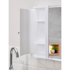 Зеркало – шкаф для ванной комнаты Hilton Premium Left, 550×150×560 мм, белое - Фото 6