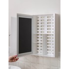 Зеркало – шкаф для ванной комнаты Hilton Premium Left, 550×150×560 мм, белое - Фото 7