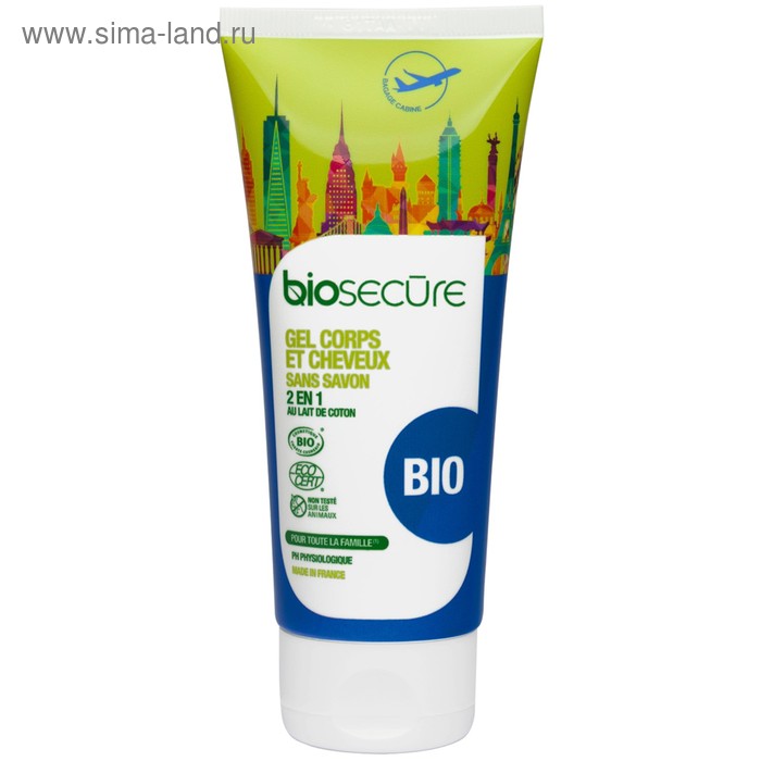 Очищающий гель для тела и волос Biosecure, 100 мл - Фото 1