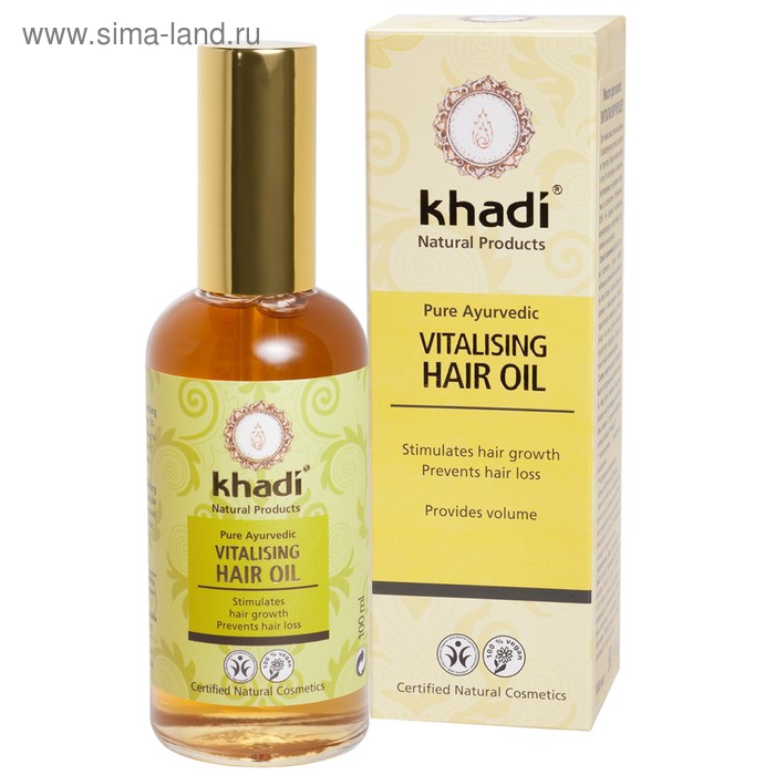 Масло для волос Khadi, витализирующее, 100 мл - Фото 1