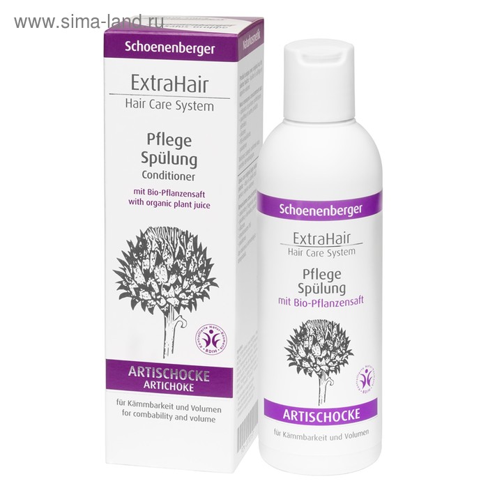 Ополаскиватель для волос Schoenenberger с артишоком, 200 мл - Фото 1