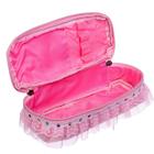 Пенал школьный "Сундучок" на молнии, розовый - фото 46275199