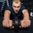 Ролик для пресса ONLYTOP, 27×14 см, с ковриком, цвет чёрный - Фото 6