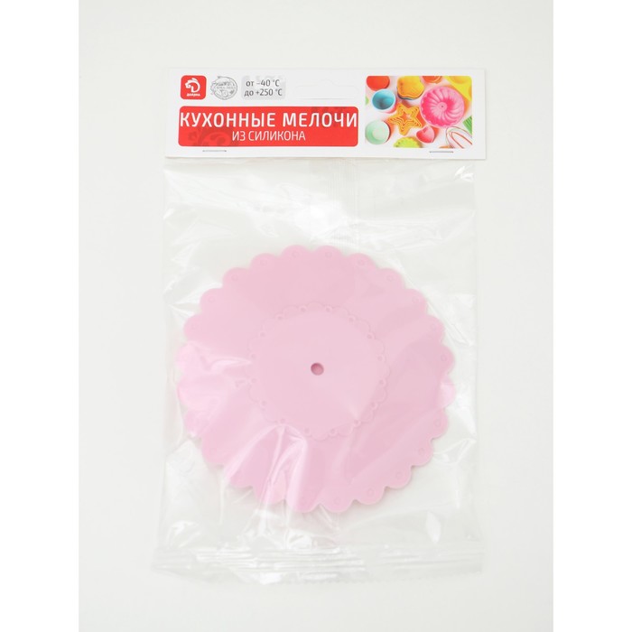 Крышка-непроливайка силиконовая Доляна «Фламинго», d=11 см, цвет розовый - фото 1884908870