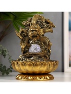 Фонтан настольный с подсветкой «Золотой дракон», от сети, 32×23×23 см - Фото 4