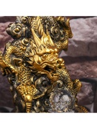 Фонтан настольный с подсветкой «Золотой дракон», от сети, 32×23×23 см 4098154