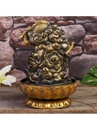 Фонтан настольный с подсветкой «Золотой дракон», от сети, 32×23×23 см 4098154