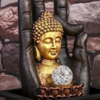 Фонтан настольный от сети, подсветка "Будда и рука" 35х20х25 см - Фото 6
