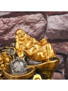 Фонтан настольный с подсветкой «Золотой хотей и слитки золота», от сети, 31×24×24 см - Фото 9