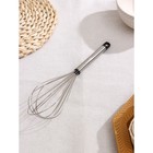 Венчик для взбивания Доляна «Помощник», 24×6 см, нержавеющая сталь, серебристый - Фото 3