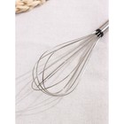 Венчик для взбивания Доляна «Помощник», 24×6 см, нержавеющая сталь, серебристый - Фото 4