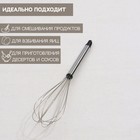 Венчик для взбивания Доляна «Помощник», 24×6 см, нержавеющая сталь, серебристый - Фото 2