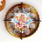 Подставка для яиц «Девочка с ягнёнком», 8 ячеек, пасхальная, d=19.5 см - Фото 2